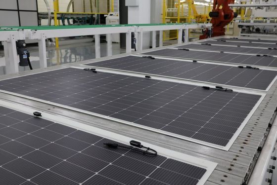 Modulo solar fotovoltaico de producción rápida 520W 560W 580W con potencia máxima de 580W y rango de temperatura de operación de -40-85