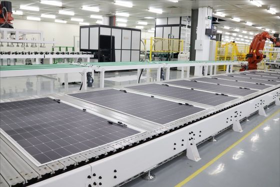 Panel solar flexible con sombreado solar