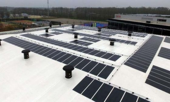 Panel fotovoltaico flexible BIPV 200W 480W 580W Modulo fotovoltaico solar para edificios Peso bruto 9.100kg