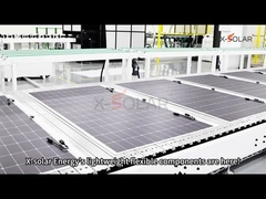 Panel de techo de energía solar de cobertizo agrícola con corriente de funcionamiento óptima 13.13A