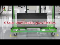 Corriente máxima de fusible 25A BIPV Tejas de techo Panel solar personalizado Sistema de montaje de techo para el hogar