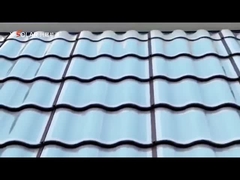 Paneles solares BIPV de teja curva de 50W, tejas fotovoltaicas rojas, con certificación CE y diseño curvo