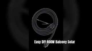 Kit Solar Balcón Easy 800W Paneles Flexibles Livianos