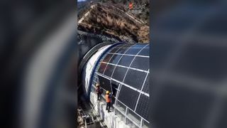 Los módulos flexibles permiten que el túnel genere su propia electricidad