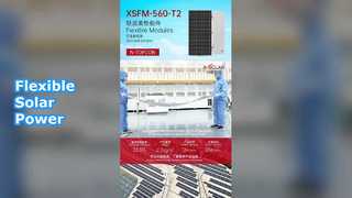 Panel solar blando de 580 W para techos de fácil instalación